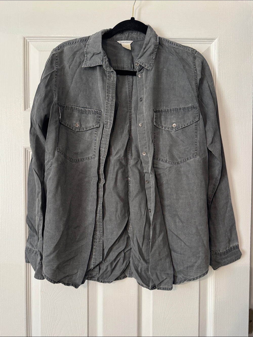 Grey Button Down
